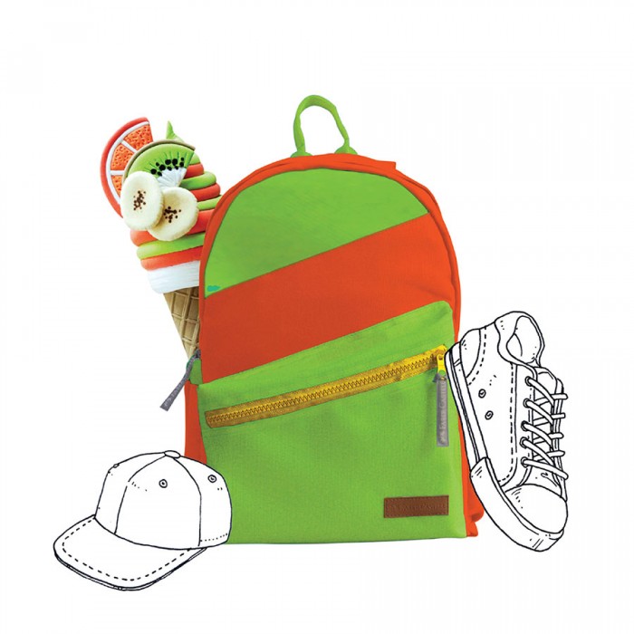 Backpack BFD19B – Orange Green